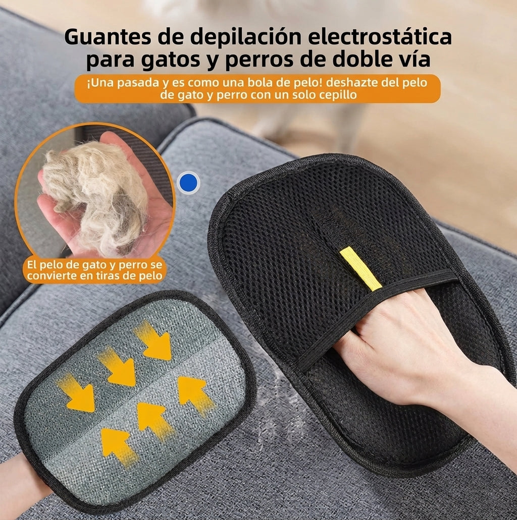Guante Velvet Touch – Elimina el Pelo de tu Mascota al Instante