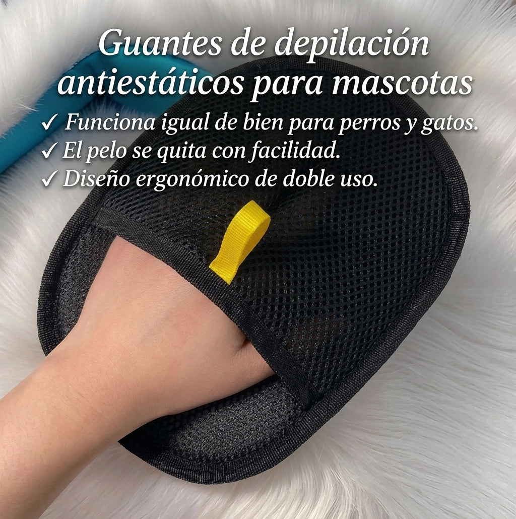 Guante Velvet Touch – Elimina el Pelo de tu Mascota al Instante